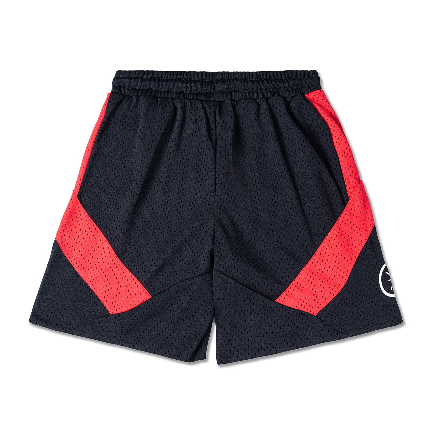 Wade Basketball Training Shorts in Black/Red - Mesh Comfort | Way