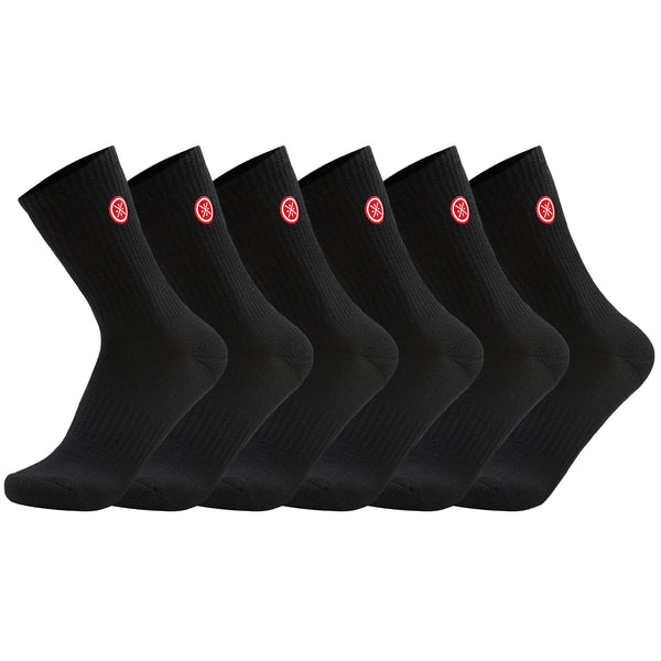 Wade Socks 6 Pairs Package - Black