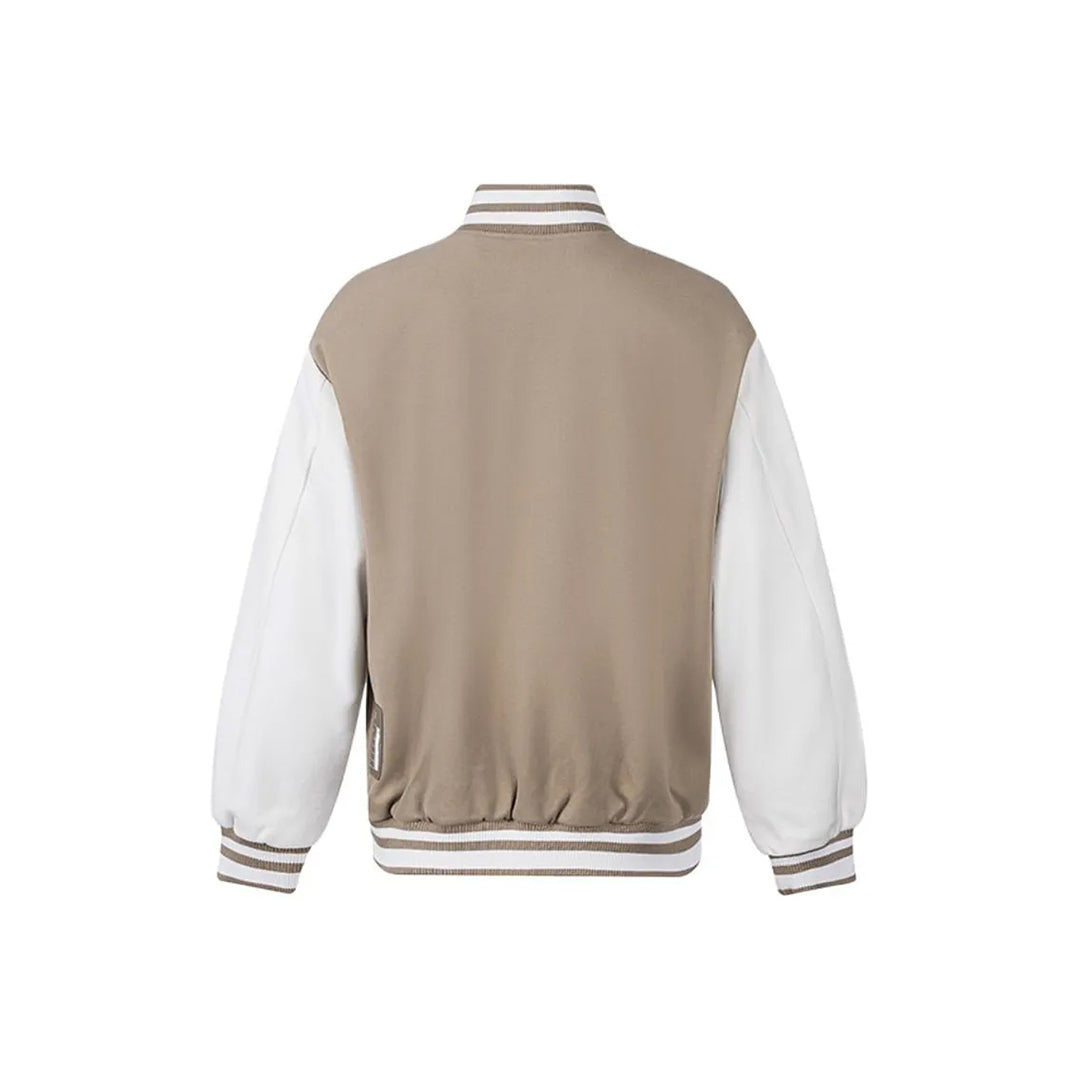 Wade Varsity Training Jacket in Beige - Lightweight | Way of Wade