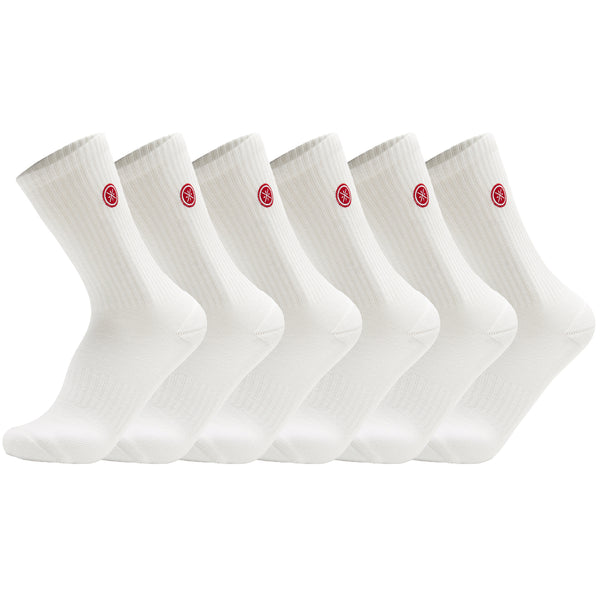 Wade Socks 6 Pairs Package - White