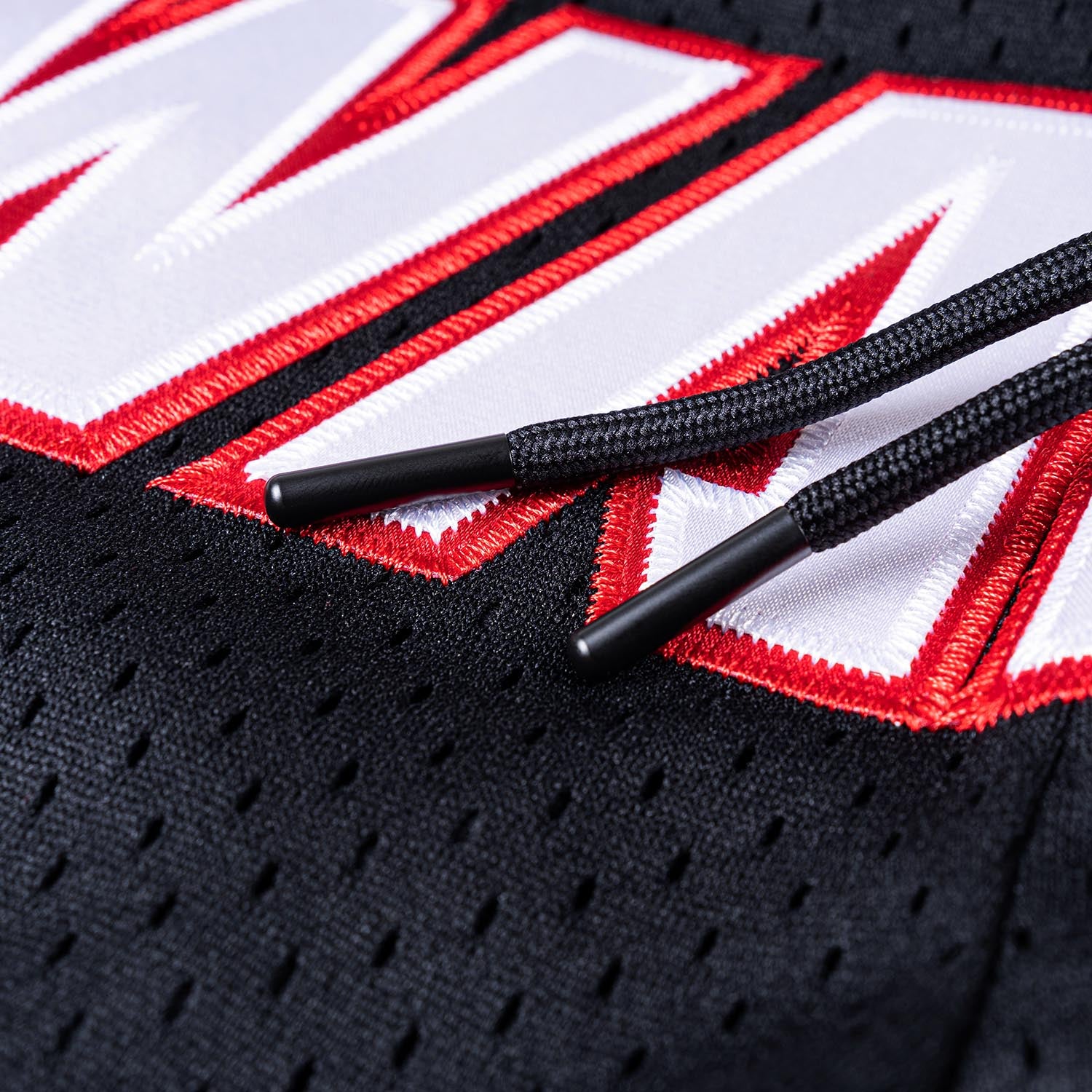 Wade Basketball Training Shorts in Black/Red - Mesh Comfort | Way
