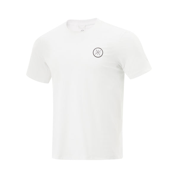 ◆MUCENT◆ Wadi Applique Logo Short Sleeve T-shirt Unisex 2 AMC Logo Adult Short Sleeve T-Shirt